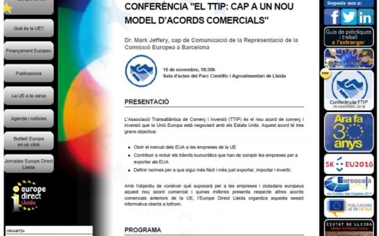 EL TTIP: Cap a un nou model d'acords comercials