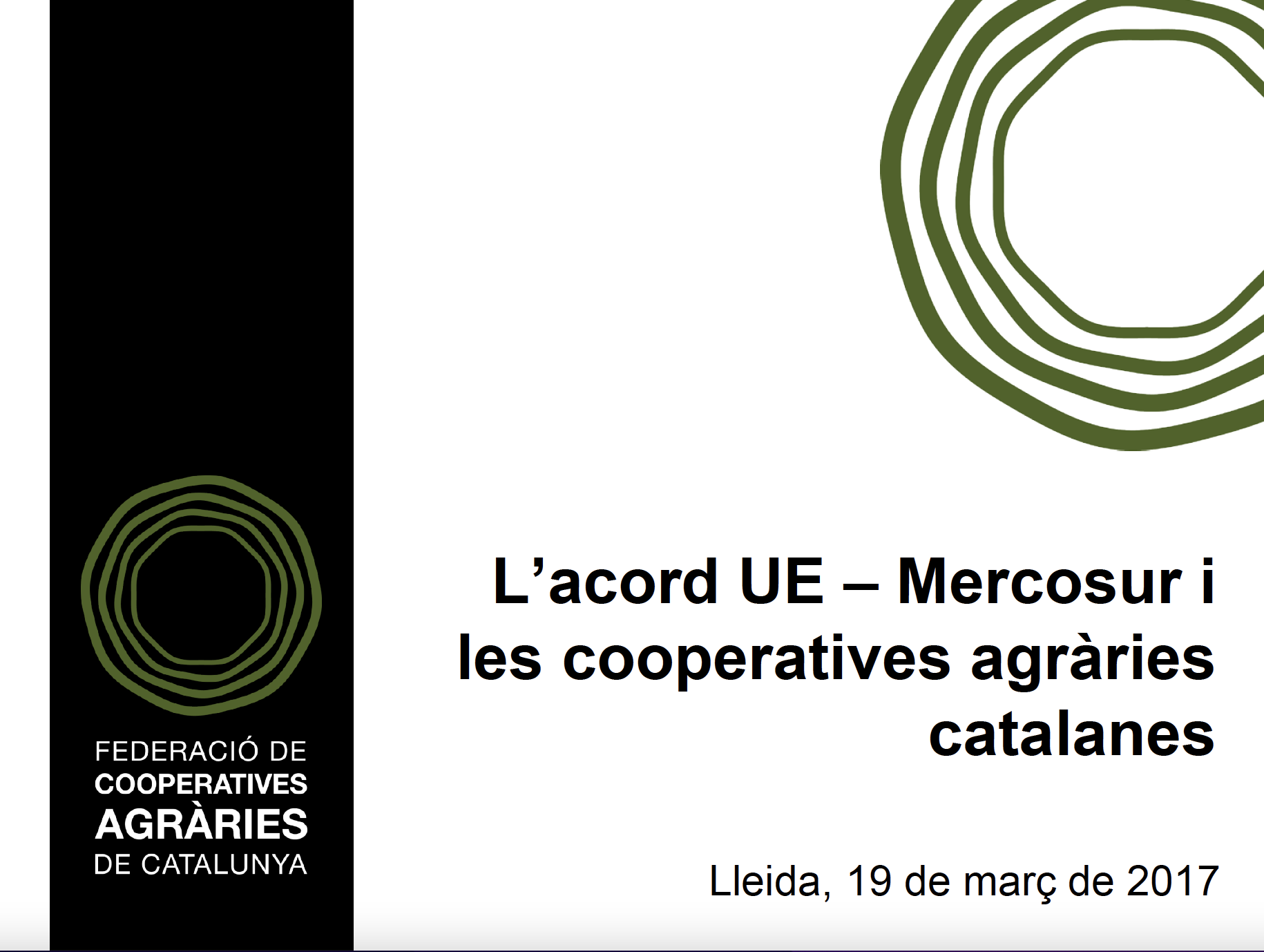 L’acord UE – Mercosur i les cooperatives agràries catalanes