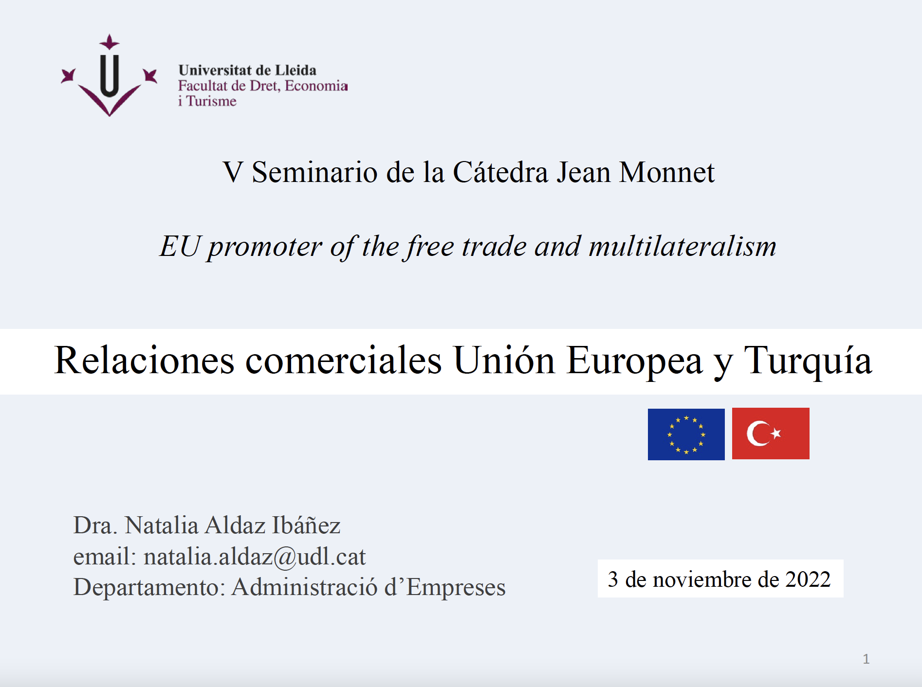 Relaciones comerciales Unión Europea y Turquía